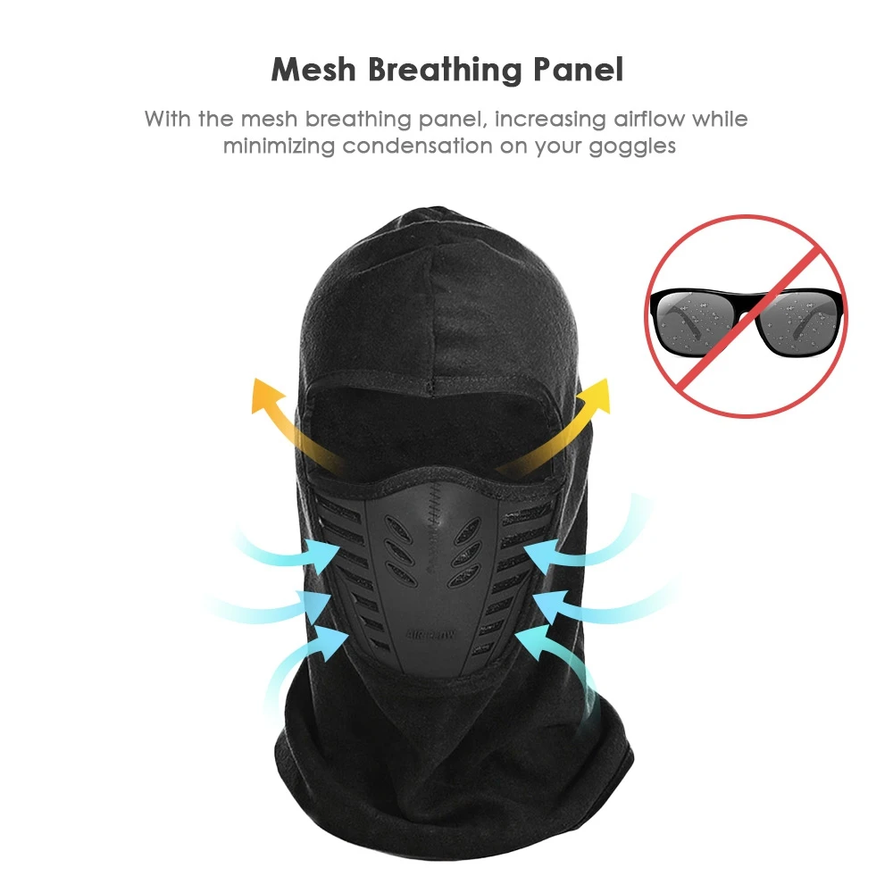 Зимняя ветрозащитная флисовая шапка унисекс для мотоцикла | Аксессуары одежды