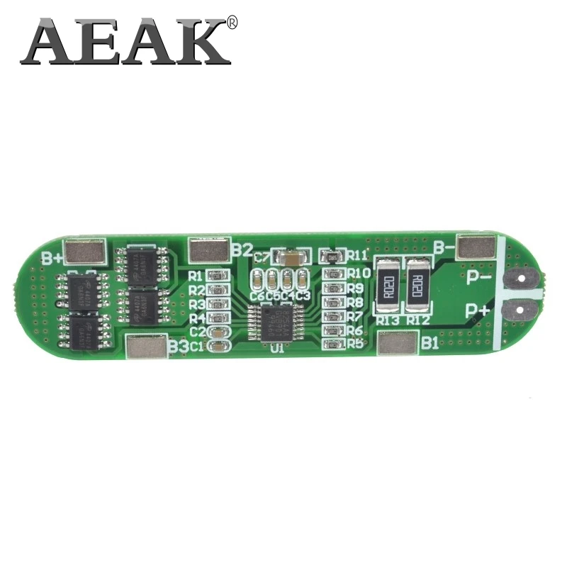 AEAK 4S 14 8 в 12 а Защитная плата зарядного устройства для литий-ионной литиевой