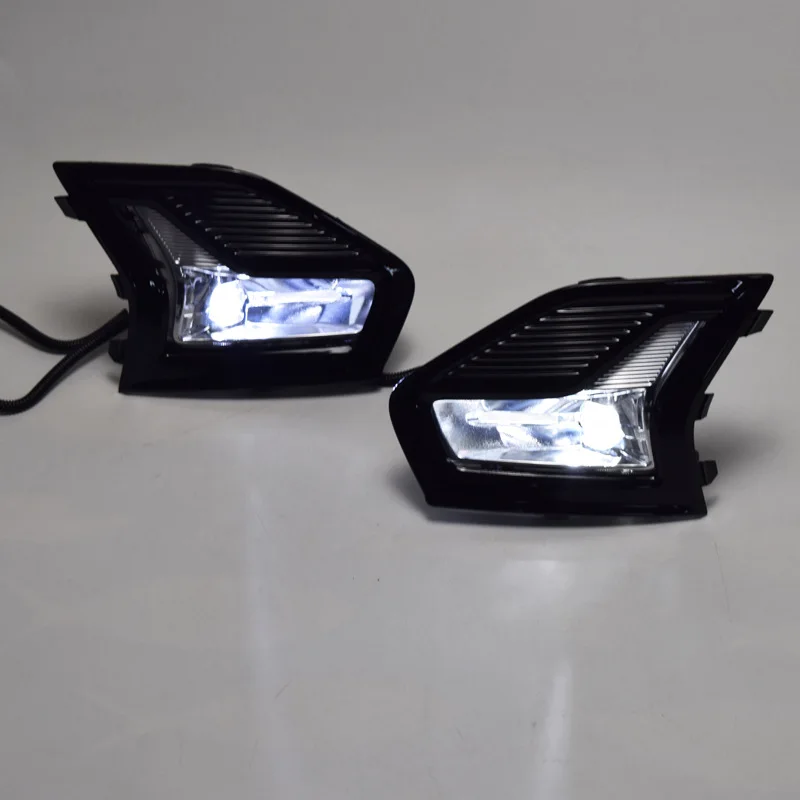 LED DRL Fog Lamp Assembly for Ford Mondeo Fusion 2019 2020 Daytime Running Light with Bezel | Car Headlight