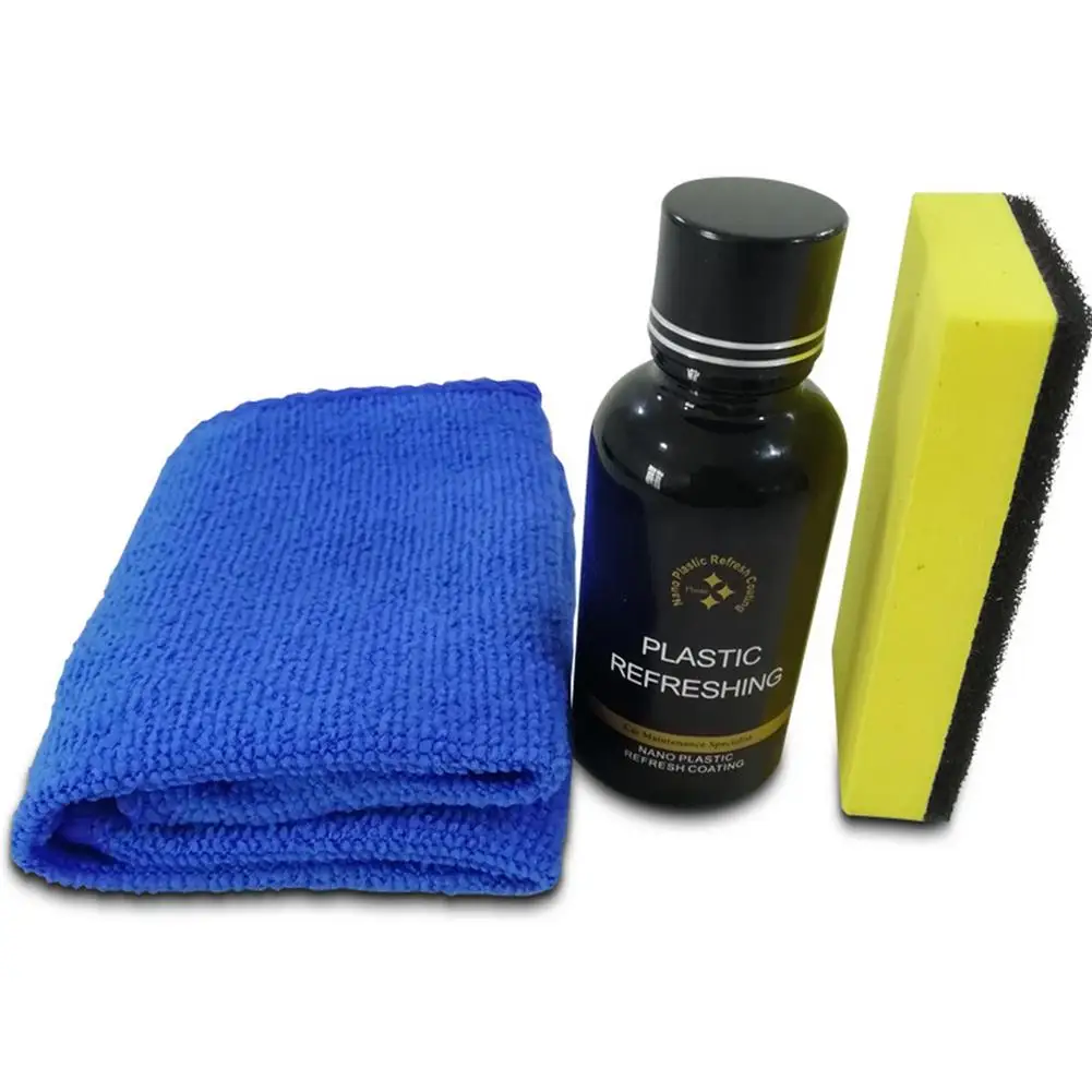 

30ml Car Plastic Parts Retreading Agent Instrument Panel Agent Automotive Interior Plastic Part Retreading Cleaning Agent Tools