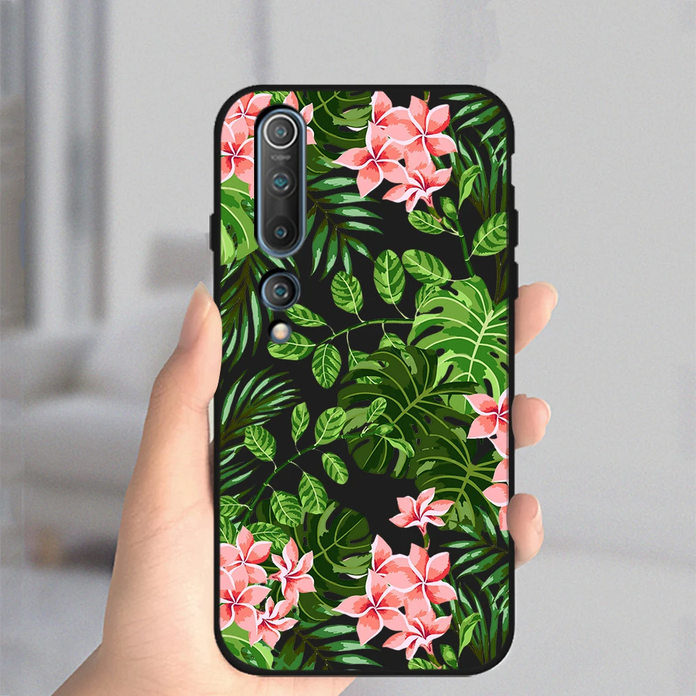 

Leaves Flower Case For Xiaomi Redmi Note 10 9 8 7 9T 8T Pro MAX 9A K40 MI Note 11 10 9 T Pro SE F3 X3 Soft TPU Phone Back Fundas