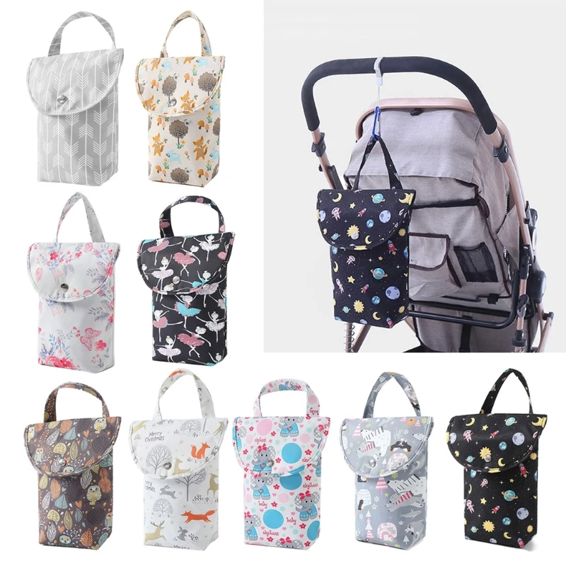 Bolsas multifuncionales para pa&ntilde;ales de beb&eacute;, organizador de pa&ntilde;ales a prueba de agua, reutilizable, port&aacute;til, capacidad para mam&aacute;s-1