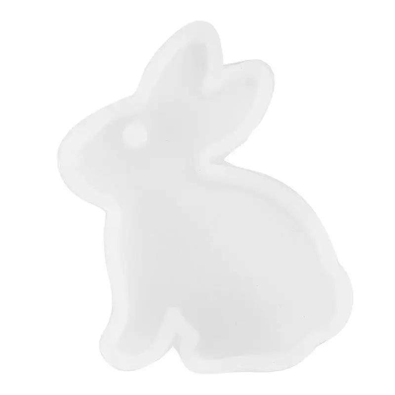 Rabbit DIY Кролик кошка силиконовые смолы формы животных кулон ожерелье ювелирные изделия плесень инструменты кулон ремесла детский подарок - Цвет: Rabbit