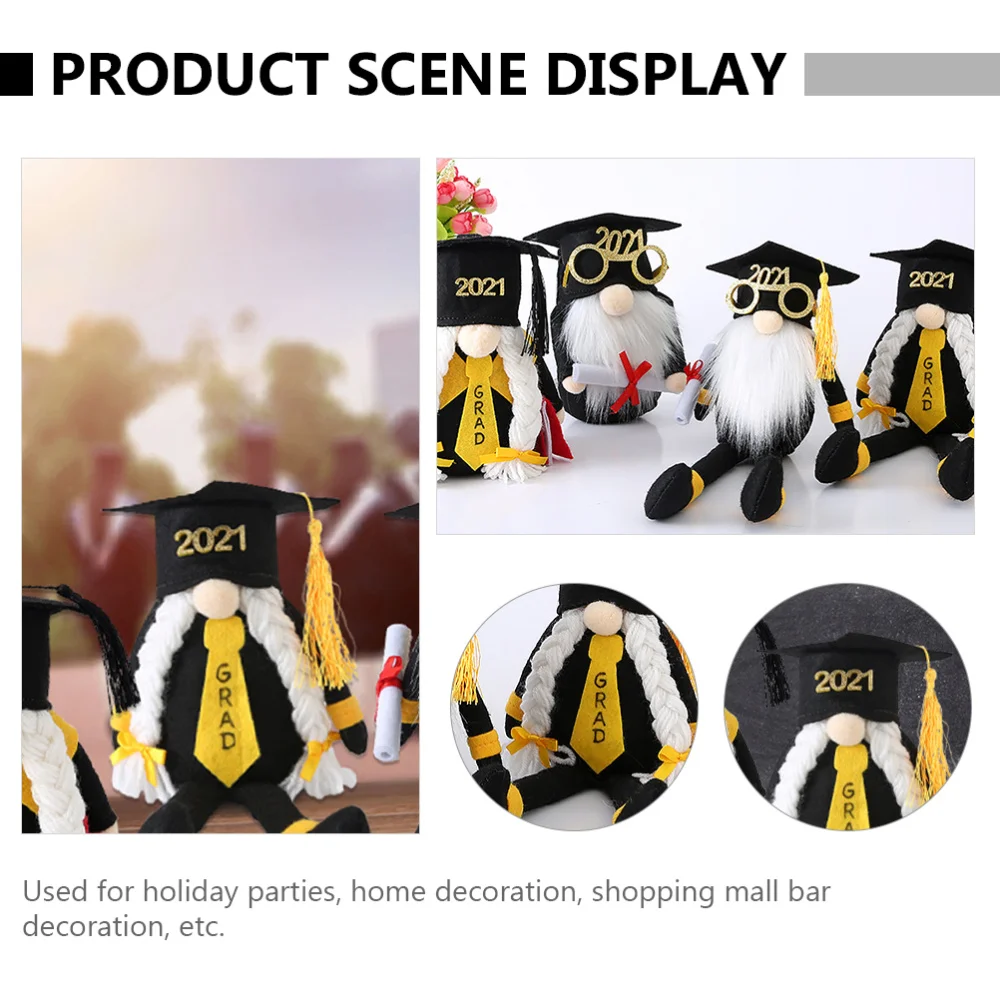 

Graduation Gnome Doll Decoration Adorable Gnome Doll Tabletop Doll Decoration