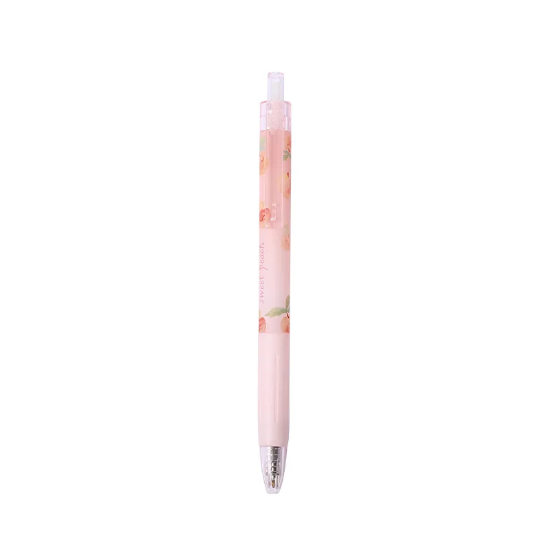 

Juicy Peach Pen Press Carbon Pen Bullet 0.5MM Gel Pen Student Notes Press Pen Office Signature Pen