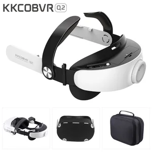 kkcobvr q2 for oculus quest 2 elite head strap with battery pack halo strap case replacement power bank for quest2 vr accessory free global shipping