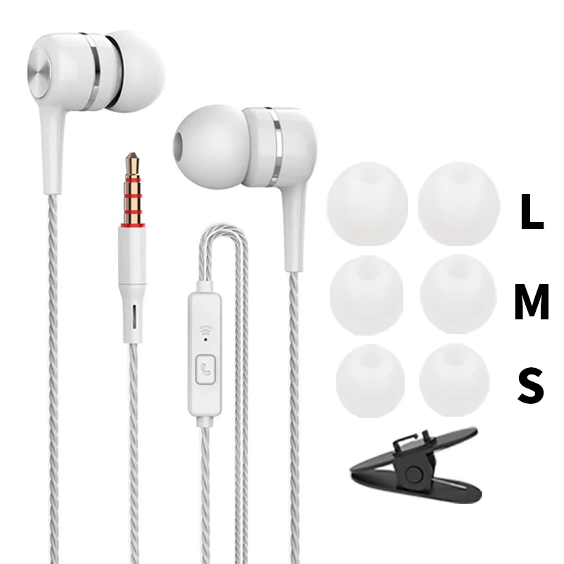 White 1 Gift VPB S12 спортивные наушники,, проводные, супер бас, 3,5 мм, трещины, красочные, гарнитура, вкладыши с микрофоном, свободные руки для samsung - Цвет: White 1 Gift