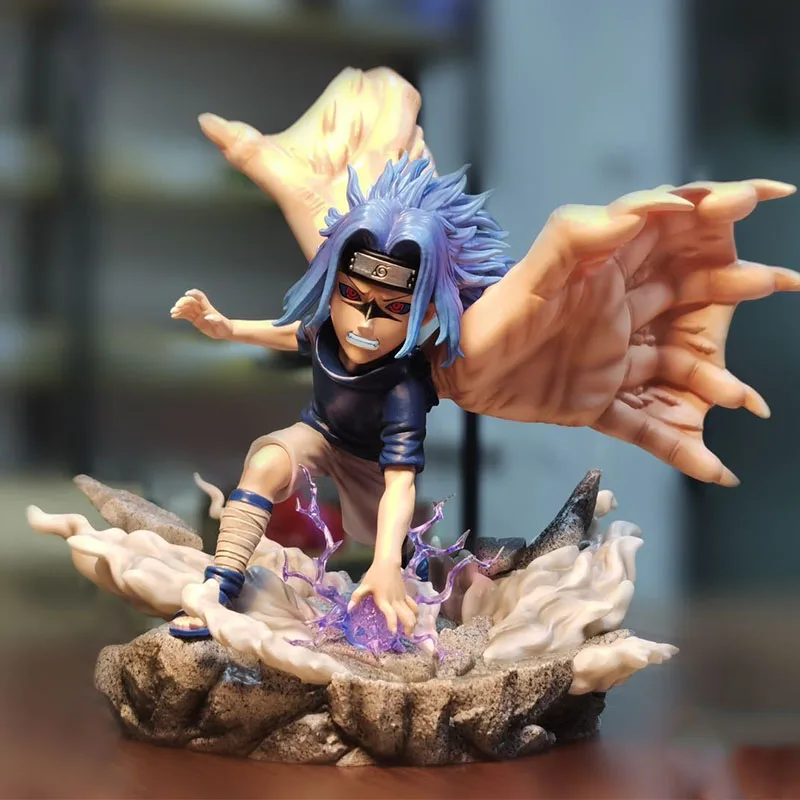 

13CM Anime Hatake Kakashi Uzumak Naruto Uchiha Sasuke PVC Shippuden Action Figure GK Collection Model Statue Figurine Manga13CM