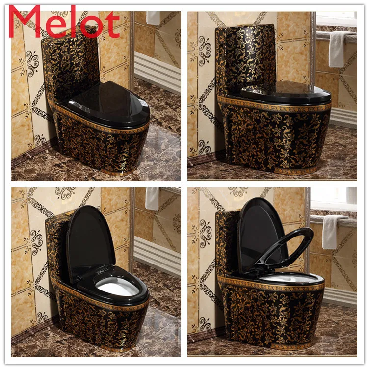 Sanitary ware gold colored wc toilet bowl ceramic gold plated toilet