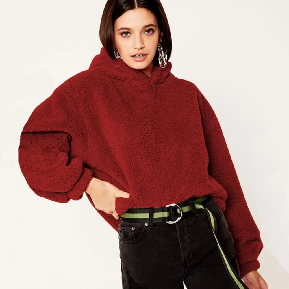 Новинка 2019 мягкая и плюшевая Женская одежда с длинными рукавами осенняя зимняя