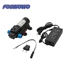 Миниатюрный мембранный насос, адаптер 12 В-6 А постоянного тока, насадки для полива, увлажнение, самовсасывание, Бустерный Насос, 12 В постоянного тока, 60 Вт