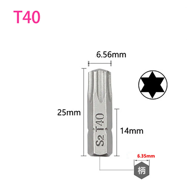 Набор звездообразных отверток 10 шт. звездообразный хвостовик 1/4 T6 T7 T8 T10 T15 T20 T25 T30