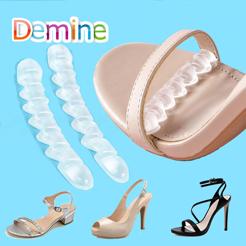 2 шт Non slip стельки наклейки для женской обуви на высоком каблуке шлепанцы сандалии