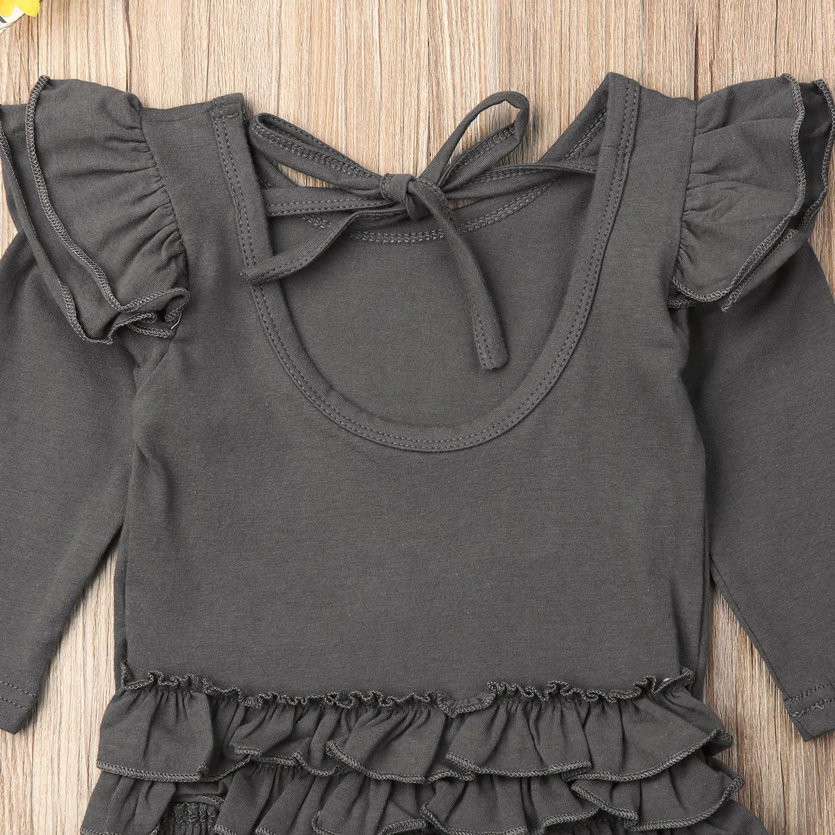 PUDCOCO Newborn Baby Girl Long Sleeve Ruffle Romper Jumpsuit Overall Clothes Set 0-18M Support wholesale