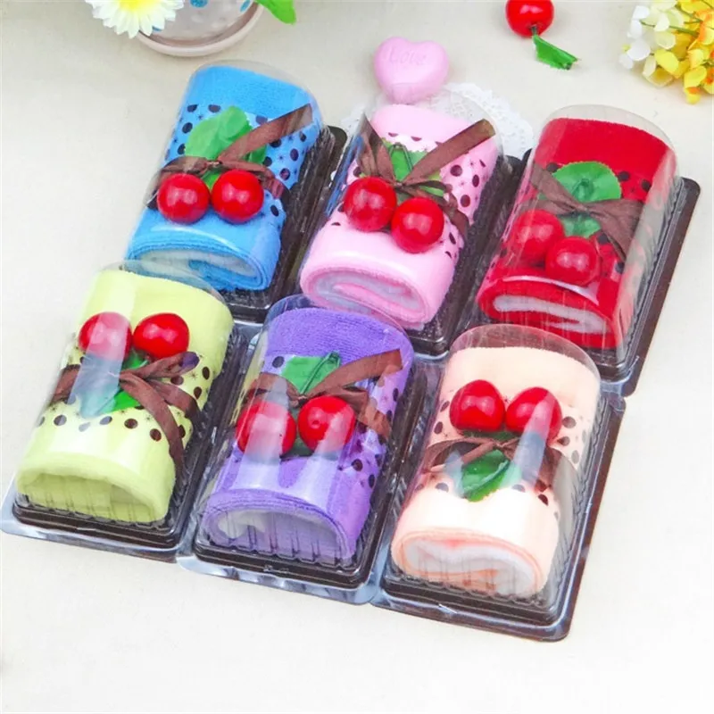 1pc Mini Face Towel Sandwich Cake Shape Washcloth Party Facecloth Birthday Gift Wedding Favor Supplies | Дом и сад