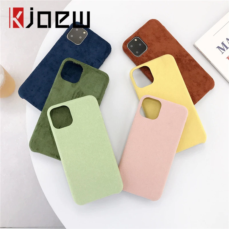 KJOEW однотонный чехол для телефона iPhone 11 Pro Max X XR Xs 7 8 Plus Жесткий ПК простой