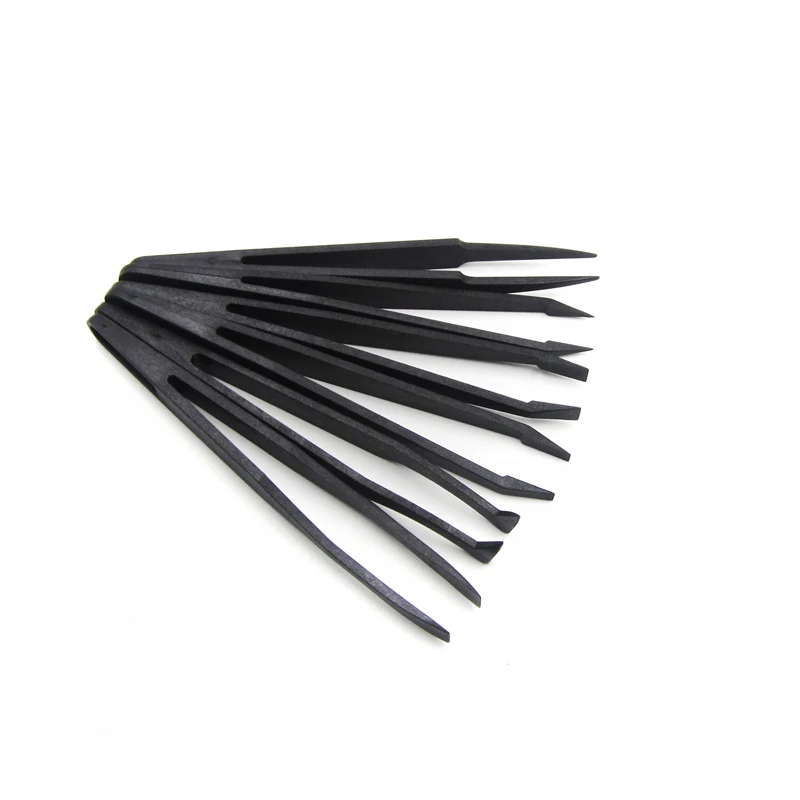 6 шт набор прецизионных пинцетов из пластика антистатический инструментов