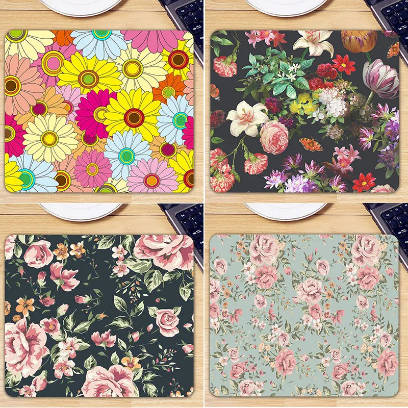 Цветочный Коврик для мыши игровой коврик Настольный мыши|Коврики мышей| |
