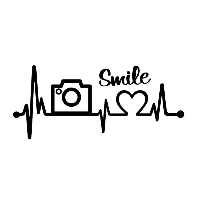 

Автомобильная наклейка камера принимает сердцебиение любовника ПВХ мотоциклетная наклейка 16,8 см * 7,3 см