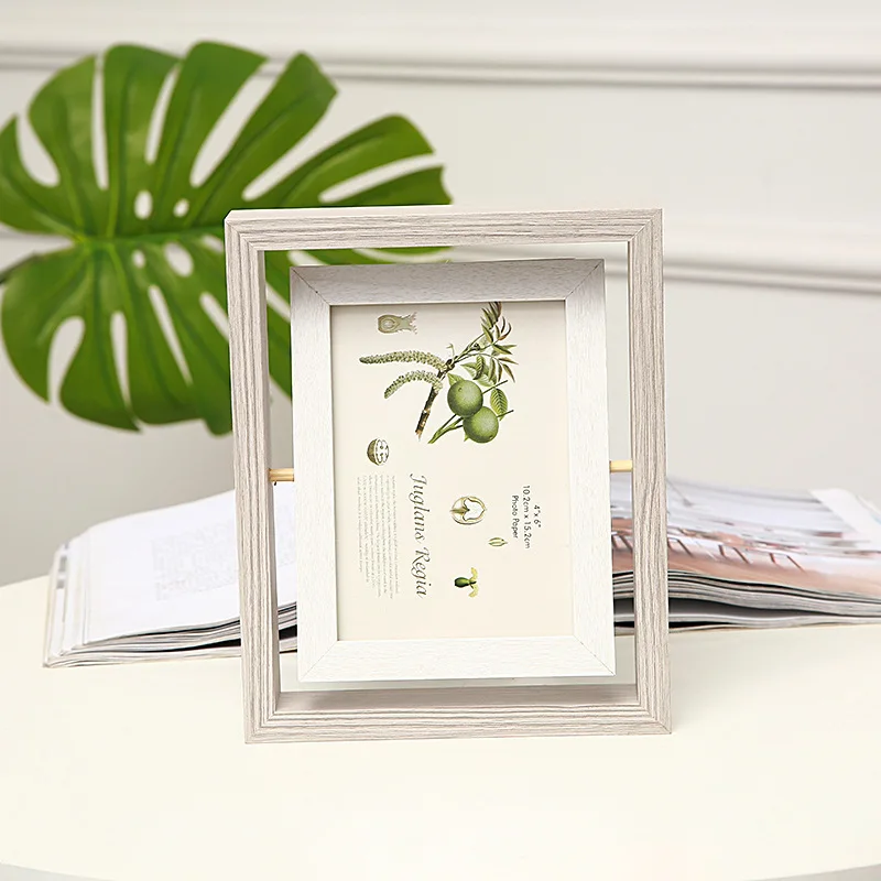 6-дюймовая 7-дюймовая двухсторонняя Вращающаяся фоторамка оригинальная