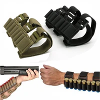 military 8 rounds ammo bags shells reload arm band 12 gauge bullet carrier holder mag cartridge pouch hunting accessories