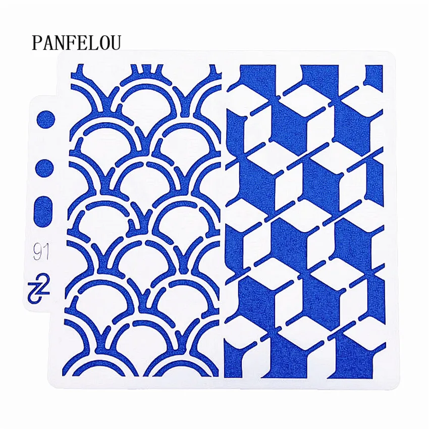 Горячая продажа матрица волн трафареты для скрапбукинга спрей Пластиковая форма