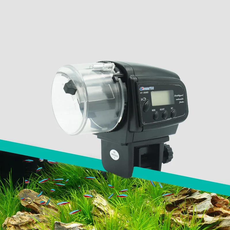 Автоматическая кормушка для рыб аквариумный дозатор еды регулируемая