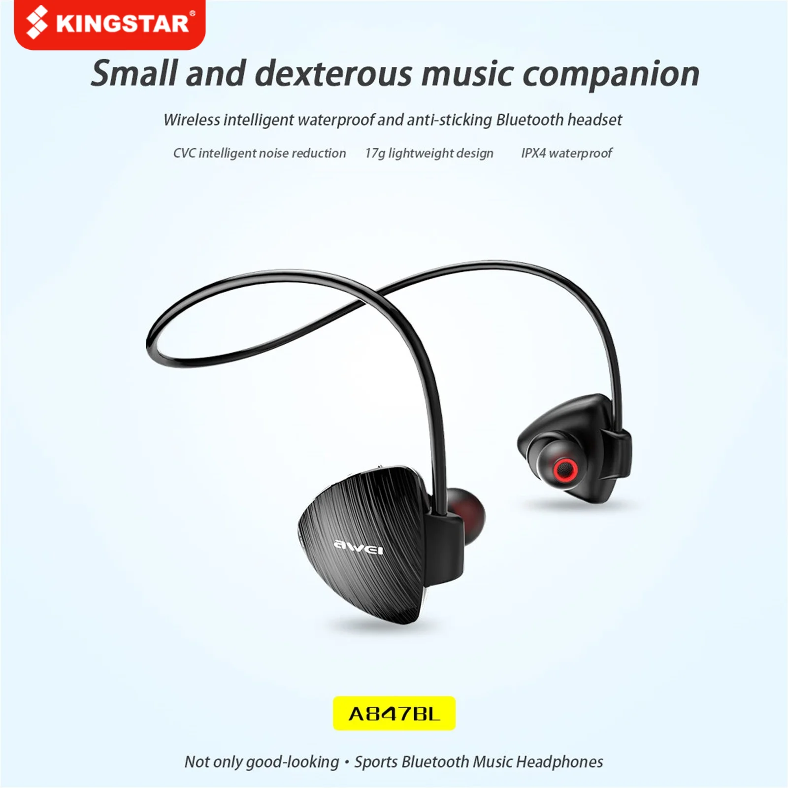 Earphone Magnetic Handsfree Headset Rear-mounted Sports Bluetooth Surround Sound Supports NFC Function Headphones | Электроника