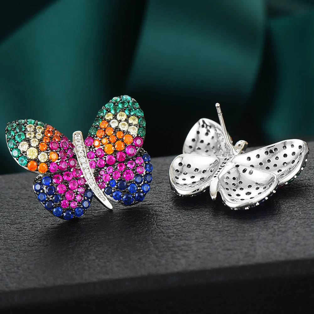 GODKI 2020 Trendy Spring Butterfly Earring For Women Wedding Party CZ Cubic Zirconia High-End Jewelry Addiction | Украшения и