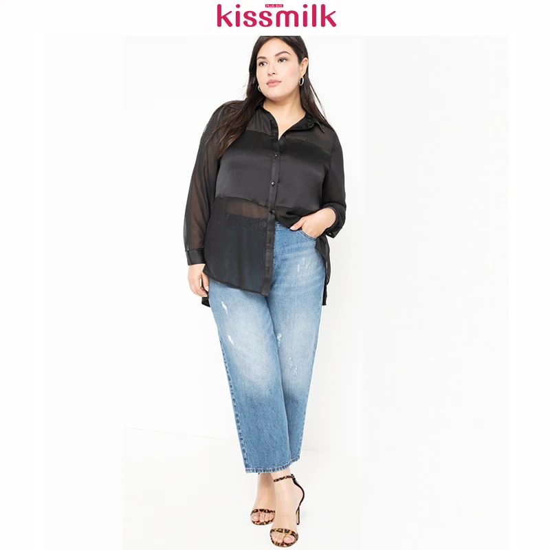Kissmilk 2020 осеннее и зимнее Новое Сексуальное Женское платье большого размера