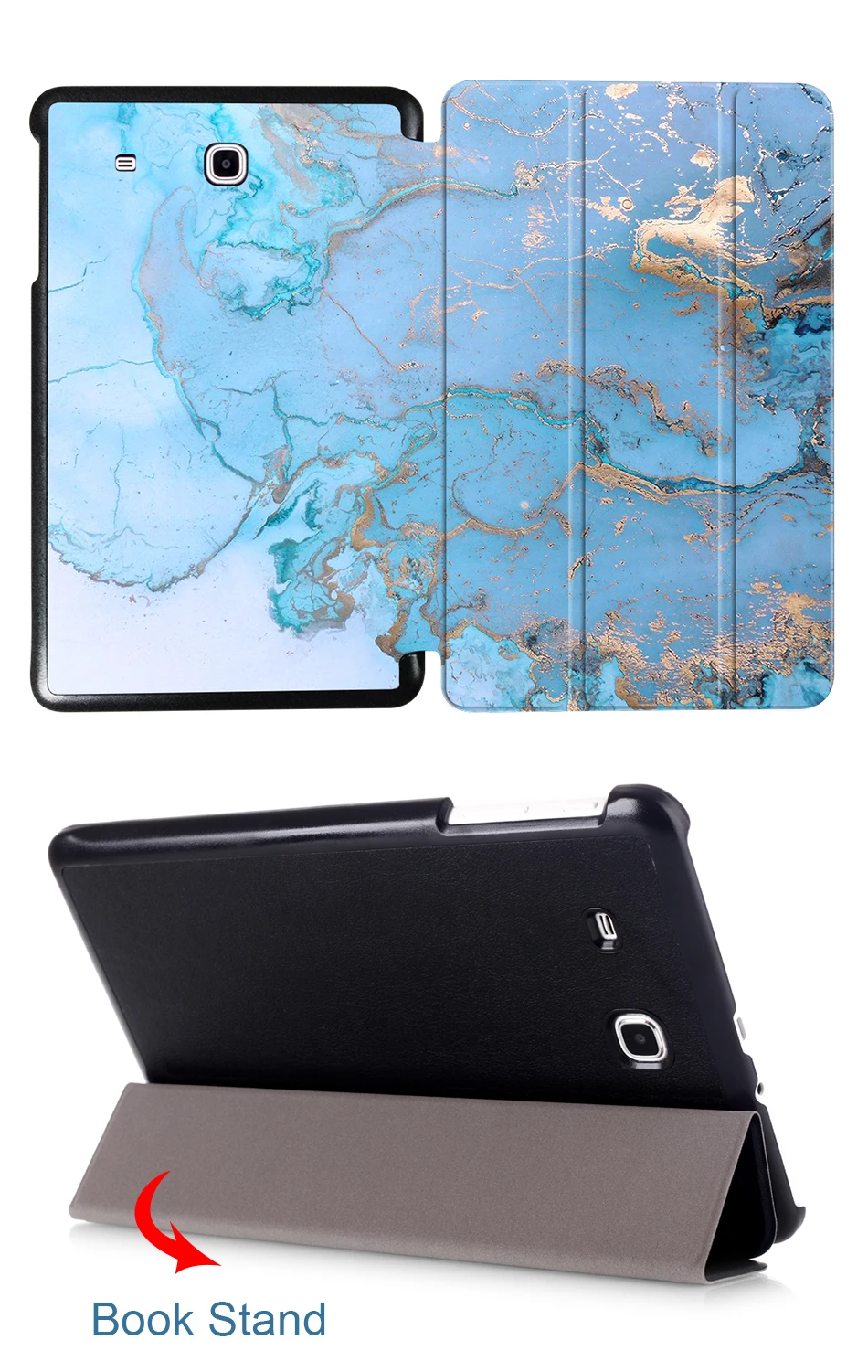 MTT чехол для samsung Galaxy Tab E 9,6 ''T560 T561 SM-T561 T565 Funda откидной трехслойный чехол из искусственной кожи с мраморной текстурой для планшета