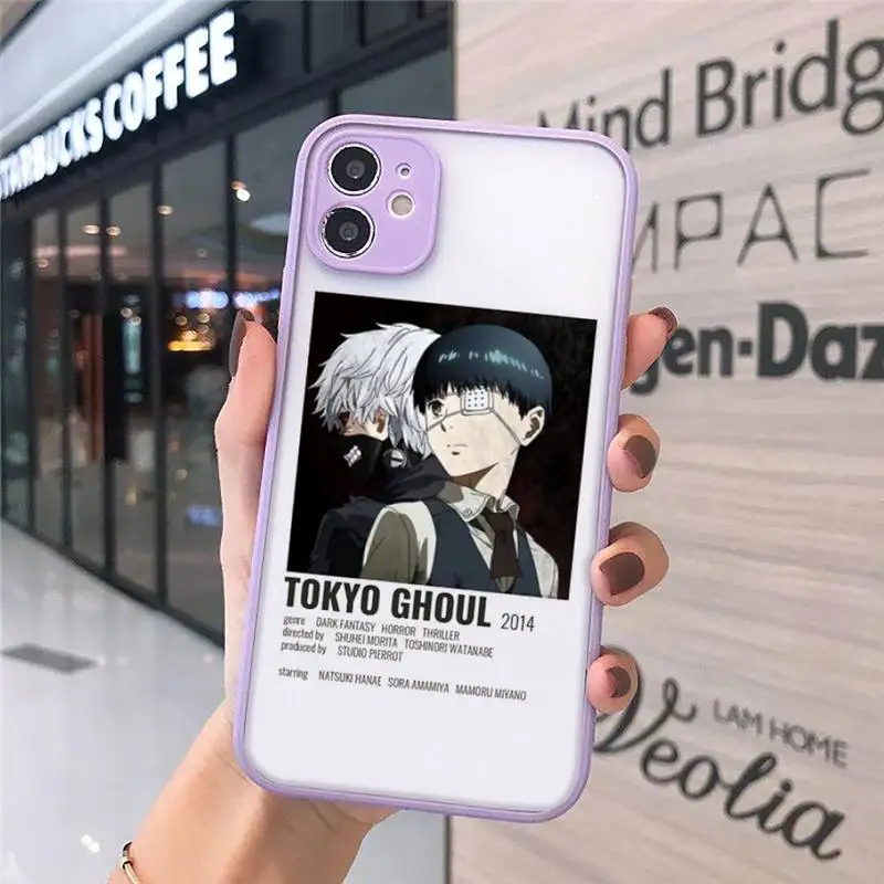 

Tokyo Ghoul Anime pattern Phone Cases matte transparent For iphone 7 8 11 12 plus mini x xs xr pro max cover