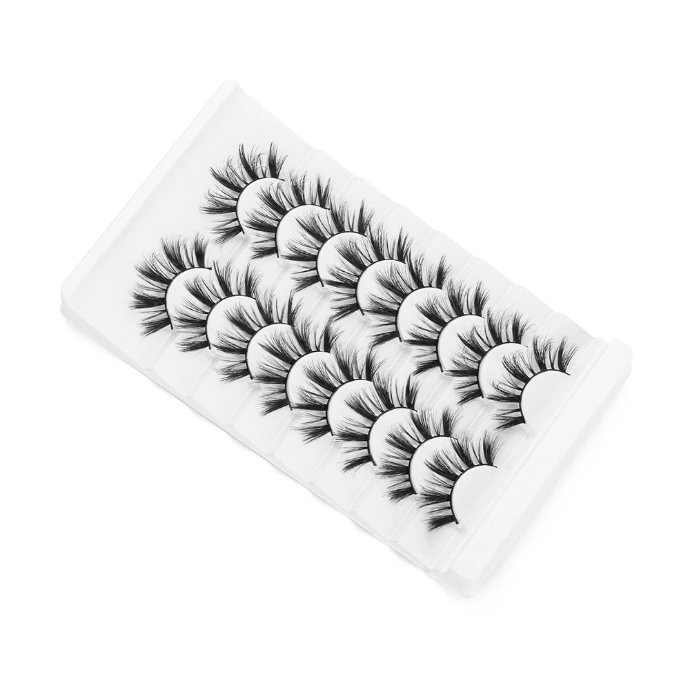 3D накладные ресницы 8 пар с многослойным эффектом натуральные наращивание ресниц