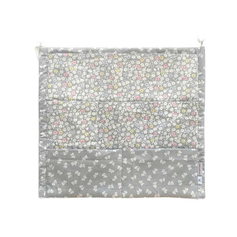 Муслиновая подвесная сумка для детской кроватки органайзер из хлопка карман