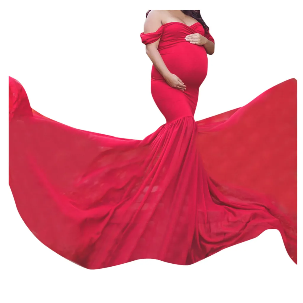 I Платья для беременных для фотосессии платье для беременных vestidos платье для беременных vestido embarazada без рукавов в стиле пэчворк Z4 - Цвет: I