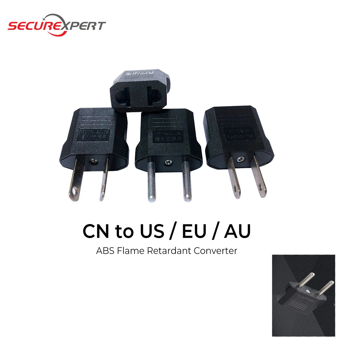 

US AU EU Plug Adapter American Japan China US To EU Euro Travel Mini Portable Power Adapter Plug Outlet Converter Socket