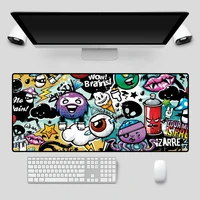 mairuige animated mouse pad colorful graffiti game console accessories computer notebook office keyboard mouse pad gaming desk