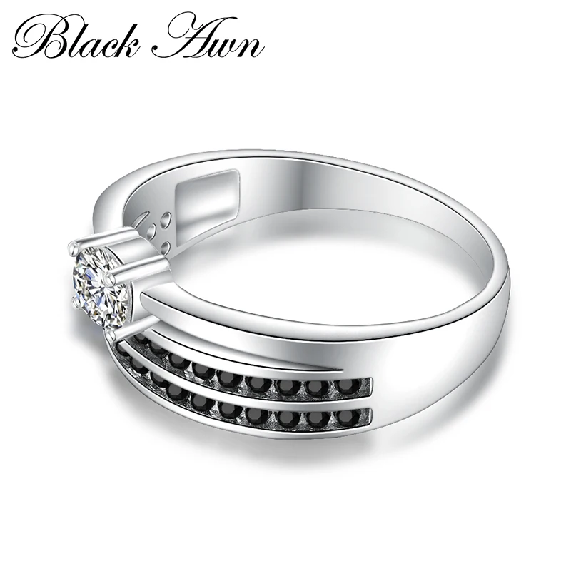 [BLACK AWN] 925 Sterling Silver Party Rings for Women Jewelry C390 | Украшения и аксессуары