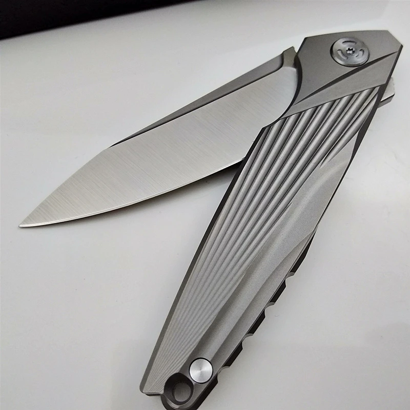 Feiying EDC Складной нож M390 лезвие титановые карманные тактические походные ножи охотничьи Флиппер Ручка выживания Портативные Ручные инструменты