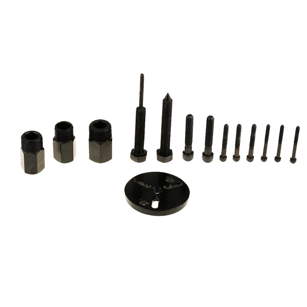 

14Pcs Automotive Air Conditioning AC Compressor Clutch Puller Remover Tools