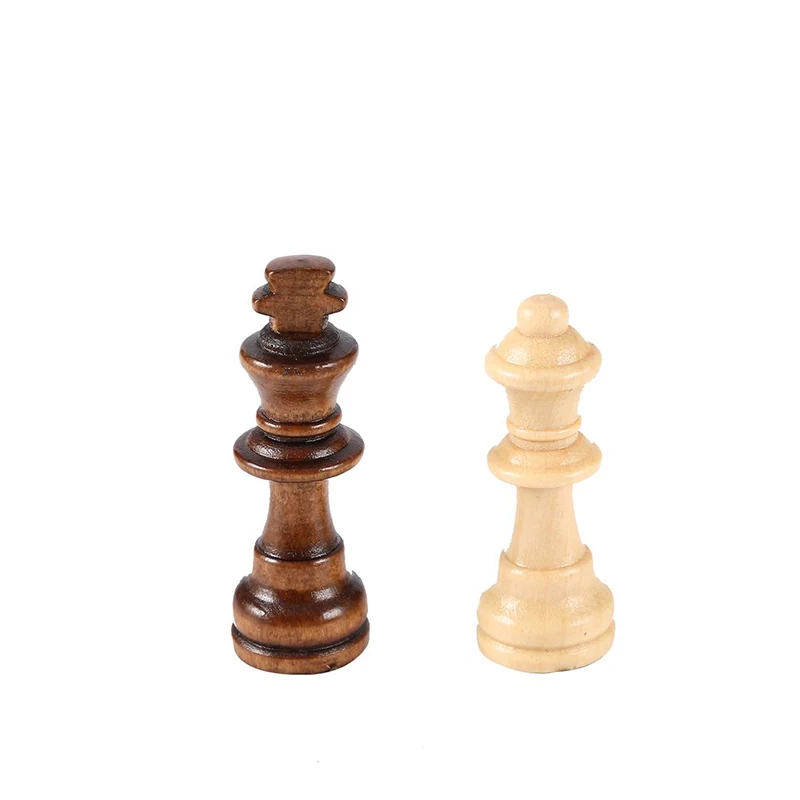 

High Quality 39CM Crudewood Magnetic International Chess Game Set With Chess Pieces Interior For Storage Portable Adult Game Set