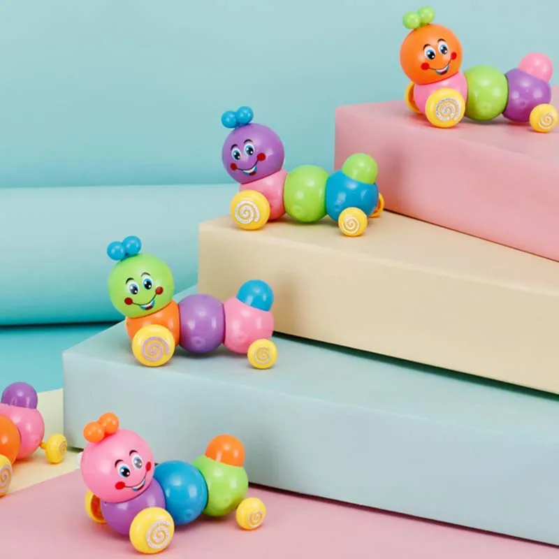 1Pc Wind Up Toys Cute Cartoon Animal Clockwork Jumping Walking Kids Educational Toy for Children Baby Gifts Random Color