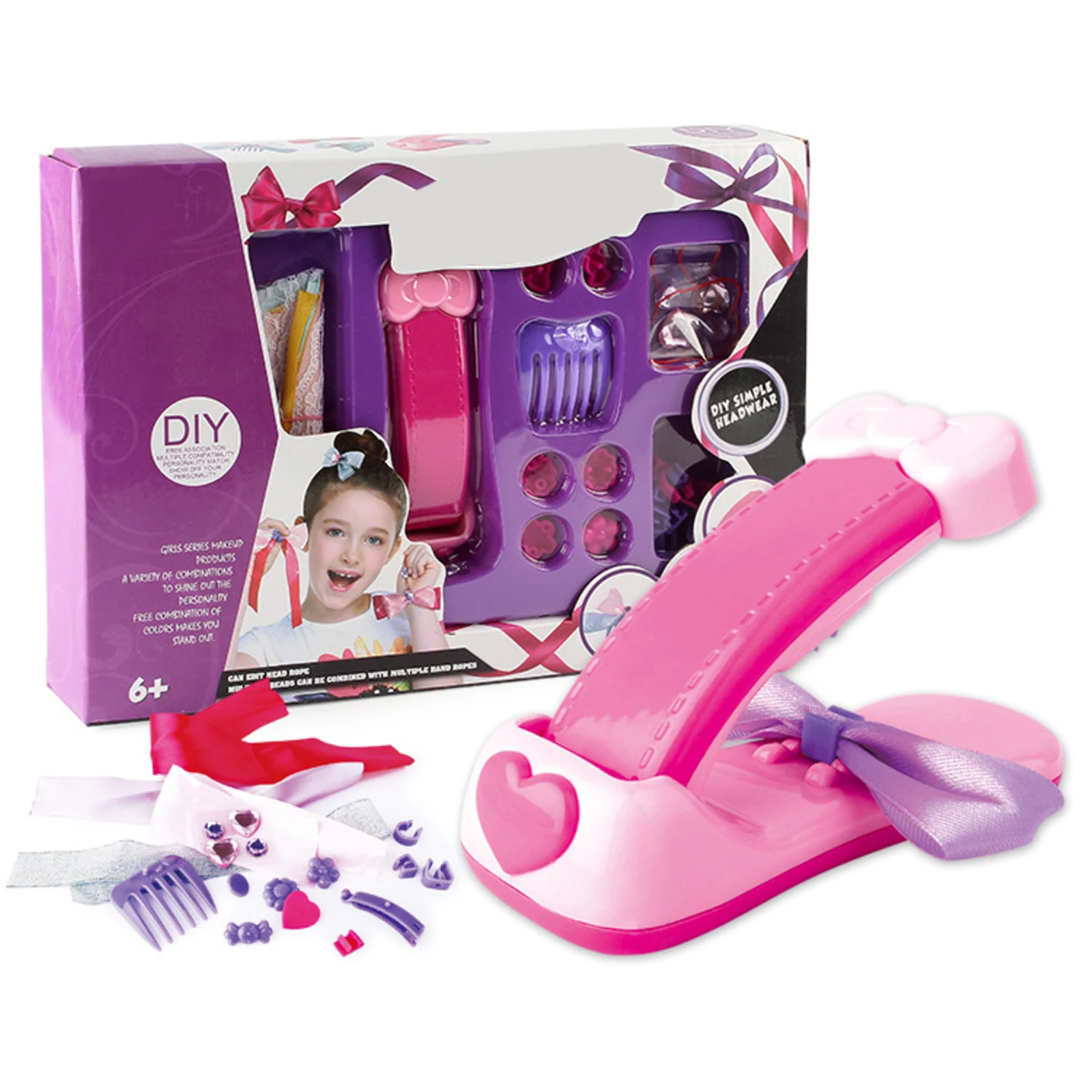 

Headwear Making Machine Hairpin Making Kit Bowknot Hair Maker Diy Educational Non-Toxic Toy For Children Love DIY Toy