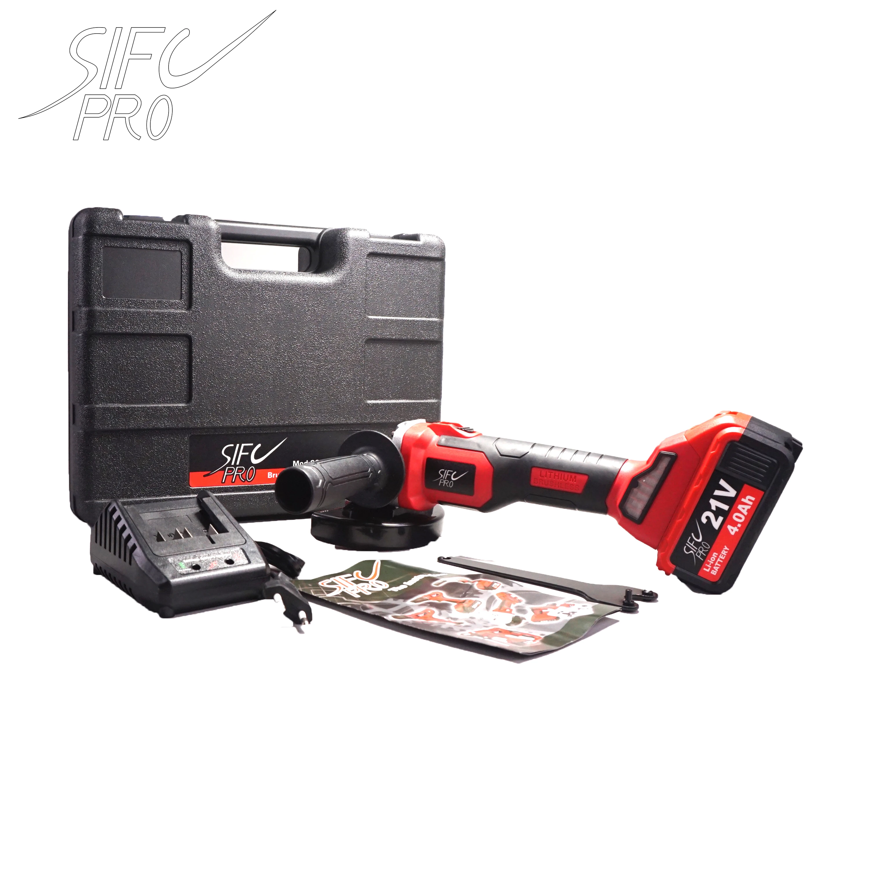 Беспроводной бесщеточный двигатель 125 мм Угловая шлифовальная машина 21 в