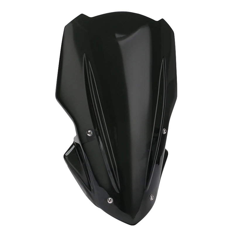 

Ветровое стекло для мотоцикла, черное ветровое стекло с двойными пузырьками, ветровое дефлектор воздуха, подходит для Kawasaki Z900 Z 900 2017 2018 2019