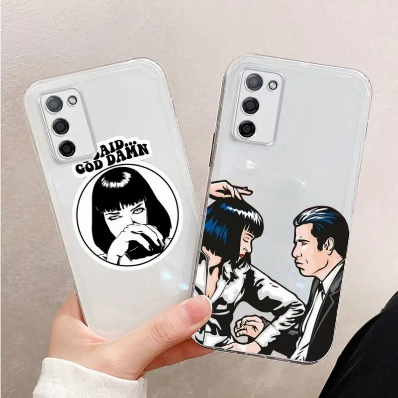 

Pulp Fiction Phone Case Transparent For oppo R17 R15 R11 R9 F11 A32 A39 K7 K5 S X PRO PLUS moible bag