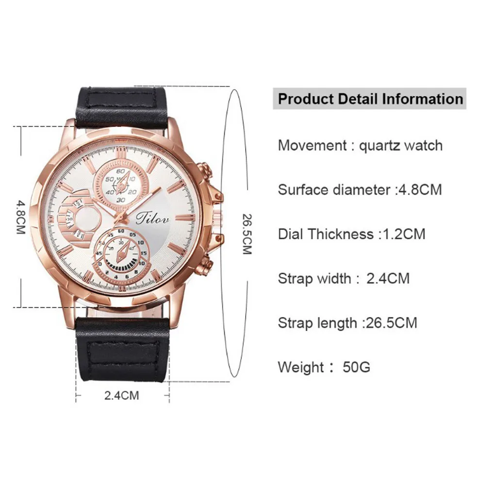 Часы наручные мужские с ремешком деловые Спортивные кварцевые брендовые