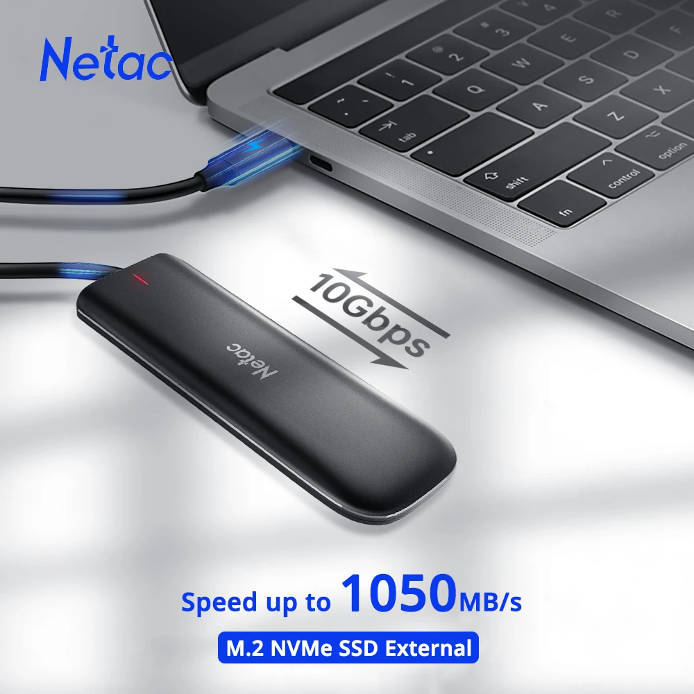 Внешний жесткий диск Netac NVME SSD 500 Гб 1 ТБ M.2 250 ГБ Портативный внешний твердотельный