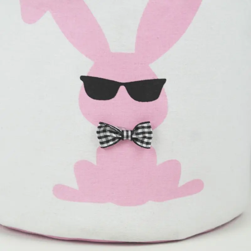 

Easter Bucket Children Cute Easter Basket Easter Day Decoration Eggs Hunting Storage Bag for Party Home New