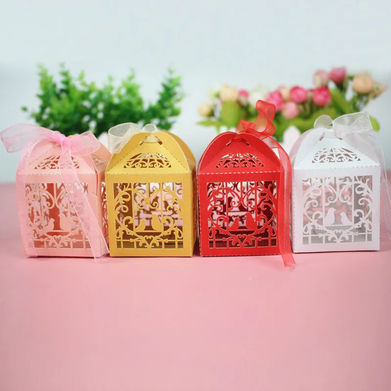 Упаковка для подарочных коробок 30 100 шт. с изображением птицы сердца конфет